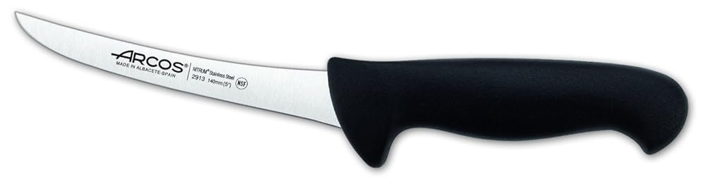 Arcos 2900 Series Ausbeinmesser - 140mm Nitrum Stainless Steel Blade - Black Polypropylene Handle