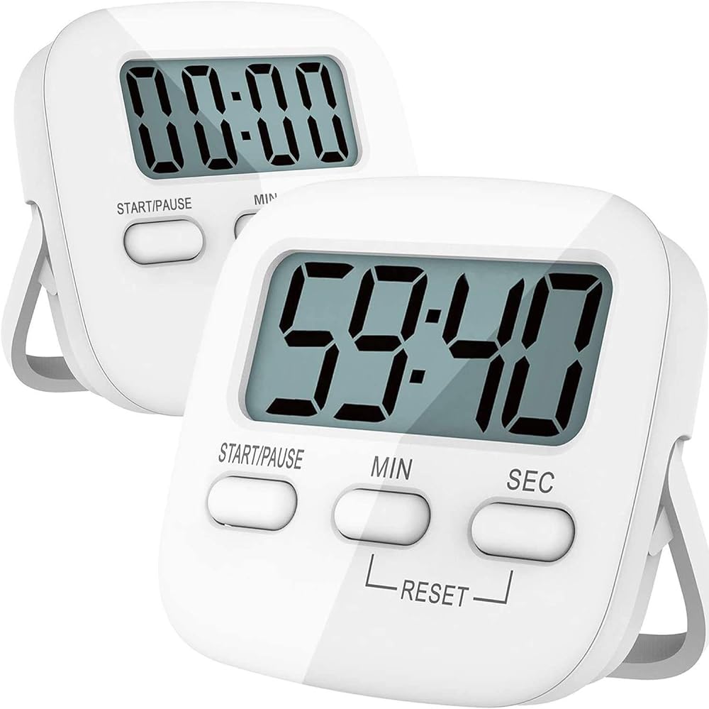 Kitchen Timer Set - Digital Magnetic Countdown Clocks