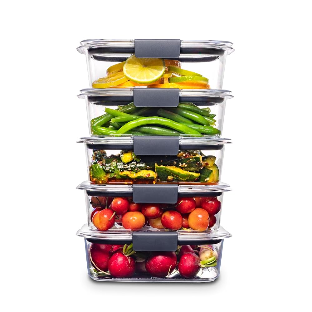 Rubbermaid Brilliance Lunch Containers with Lids