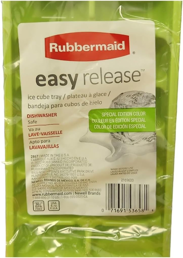 Rubbermaid Easy Release Ice Cube Tray - Lime Green