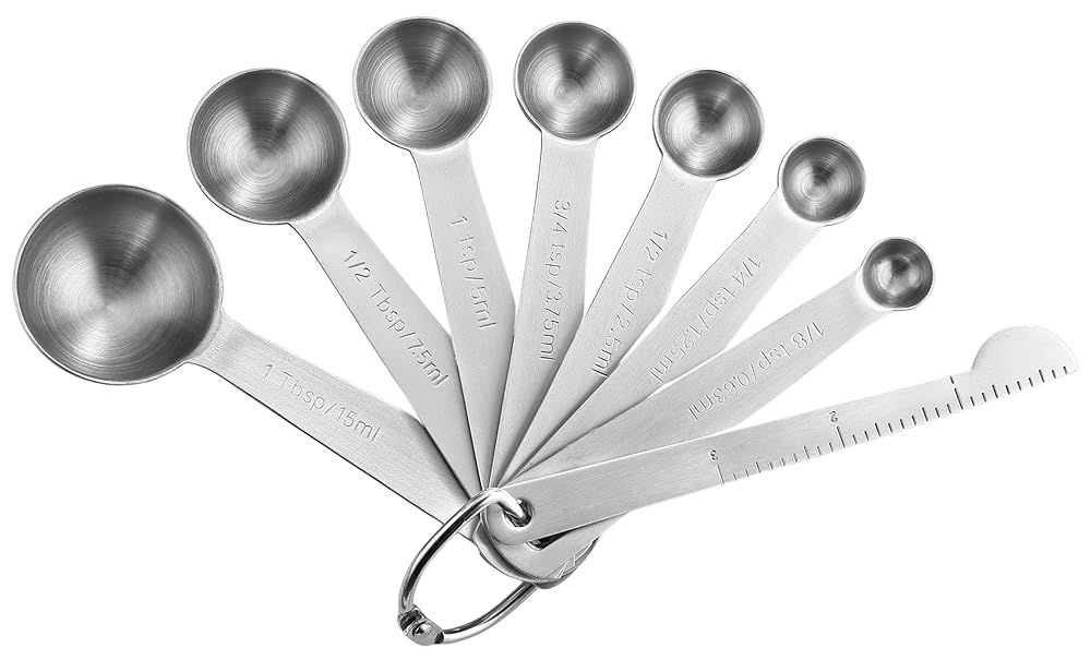 Spring Chef Stainless Steel Measuring Spoons - 8 Pack