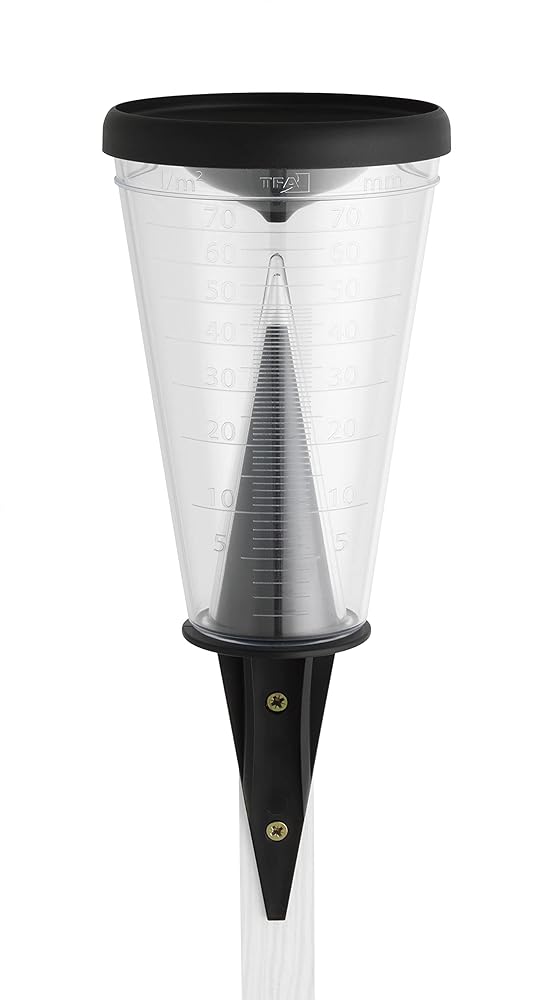 TFA Dostmann Rain Gauge, 47.1008, Weatherproof, Black